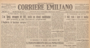  5 luglio 1928 – Corriere Emiliano – Gazzetta di Parma - La solenne cerimonia per la posa della prima pietra della nuova chiesa parrocchiale di Salsomaggiore 